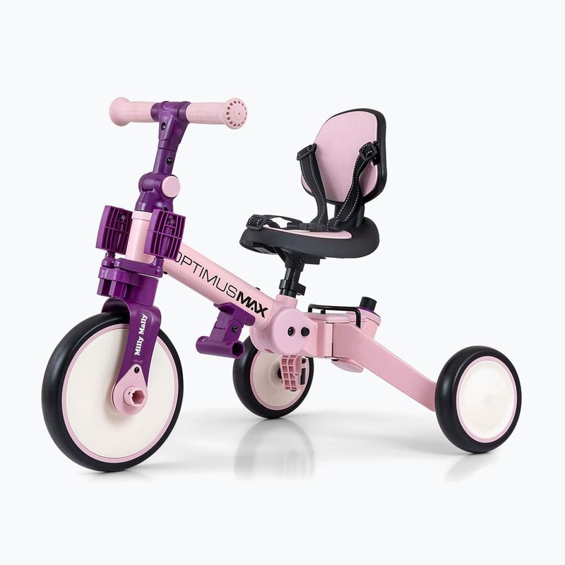 Rowerek biegowy Milly Mally 5w1 Optimus Max pink 10