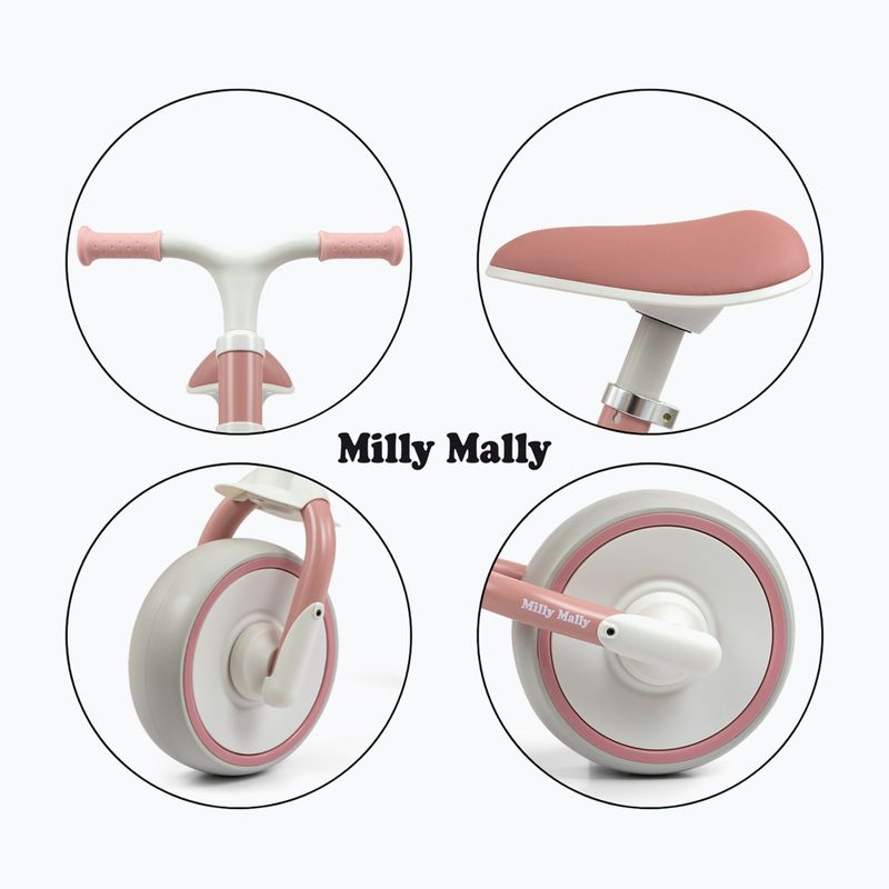 Rowerek biegowy Milly Mally Skippy pink 7