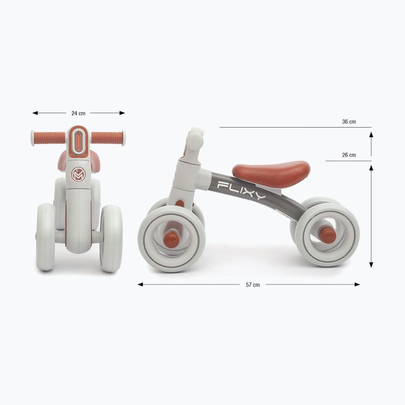 Rowerek biegowy Milly Mally Flixy grey 2