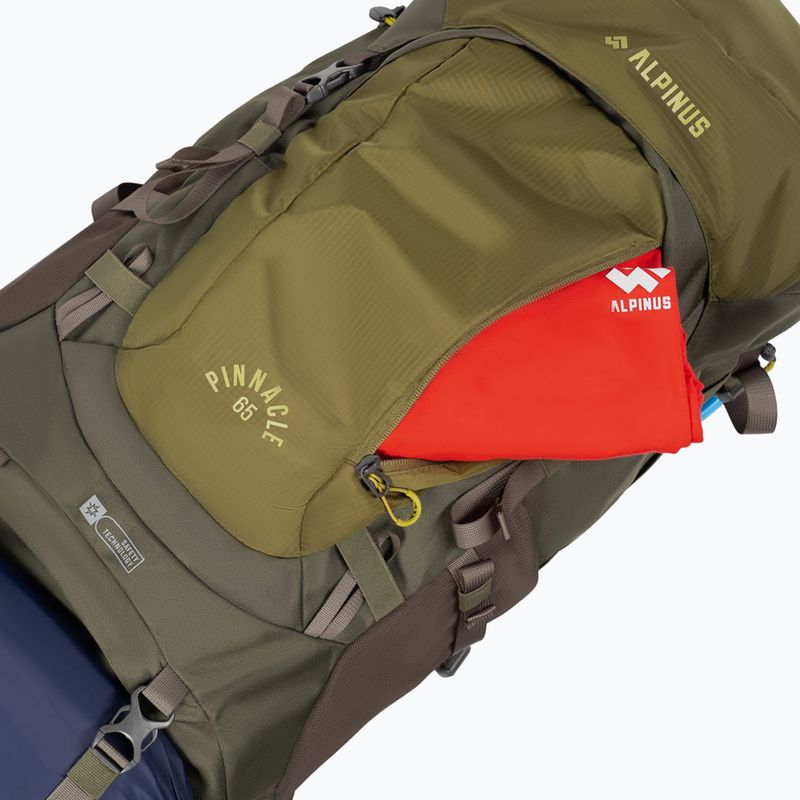 Plecak trekkingowy Alpinus Pinnacle 65 oliwkowy 7