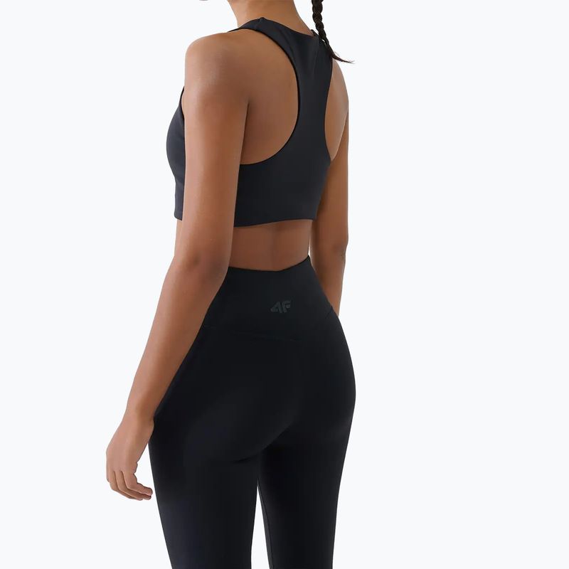 Biustonosz treningowy 4F Multiactive F219 deep black 3