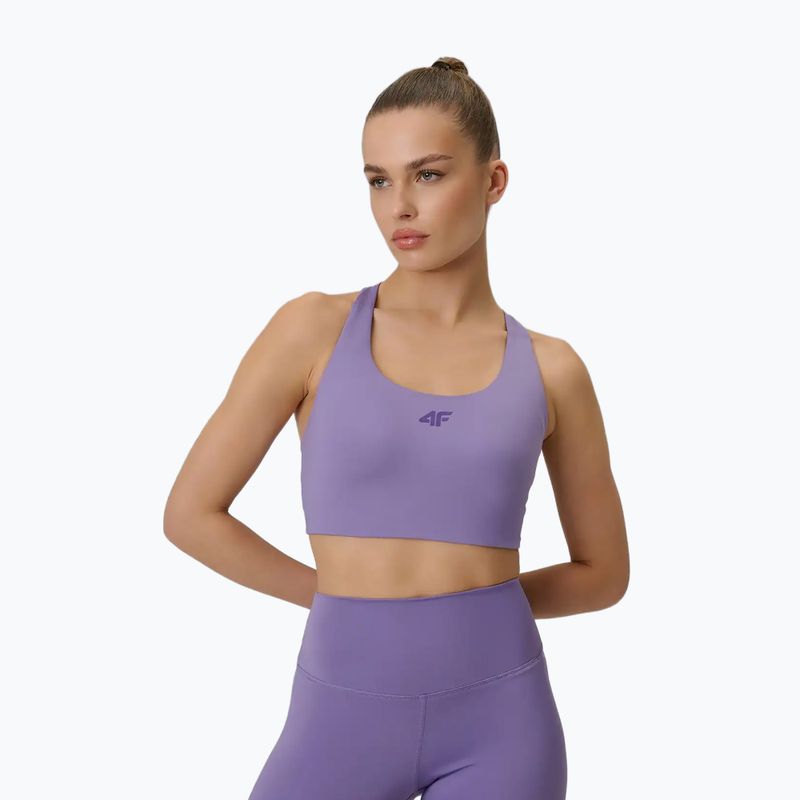 Biustonosz treningowy 4F Multiactive F222 violet