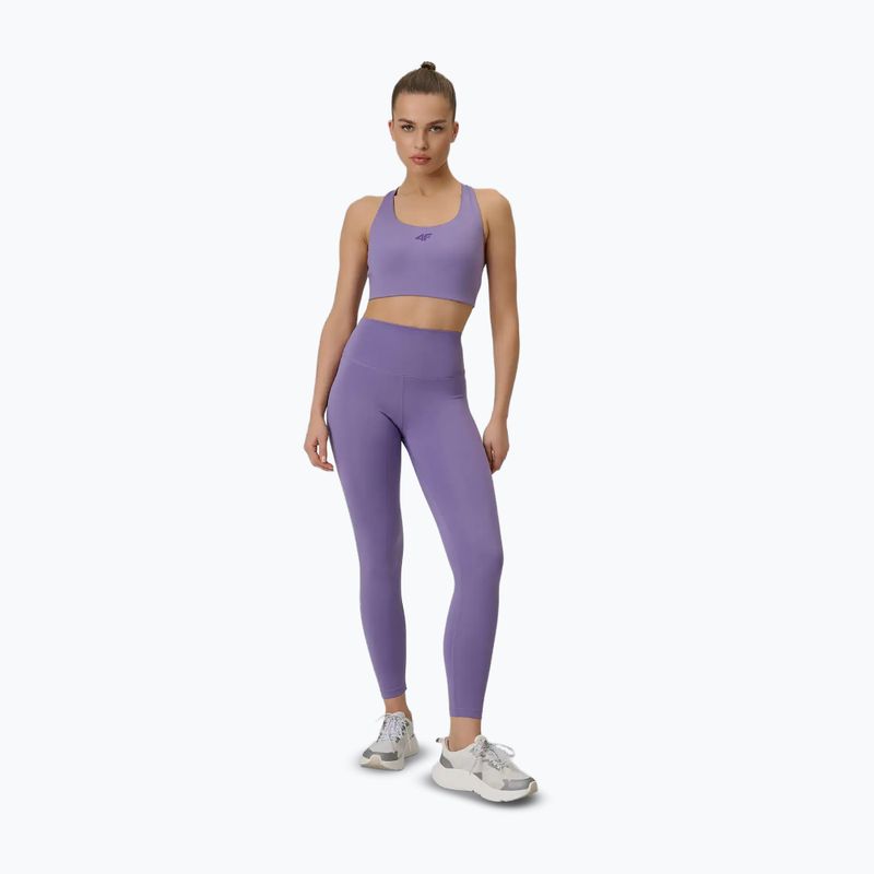 Biustonosz treningowy 4F Multiactive F222 violet 2