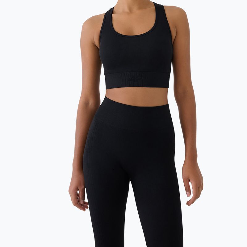 Legginsy treningowe damskie 4F Multiactive FNK F420 deep black 6