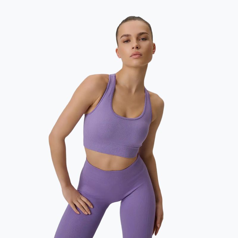 Biustonosz treningowy 4F Multiactive F242 violet