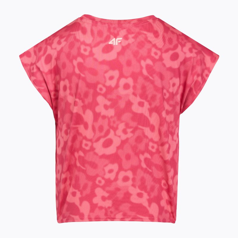 Koszulka dziecięca 4F The Color's Energy F1965 light pink allover 2