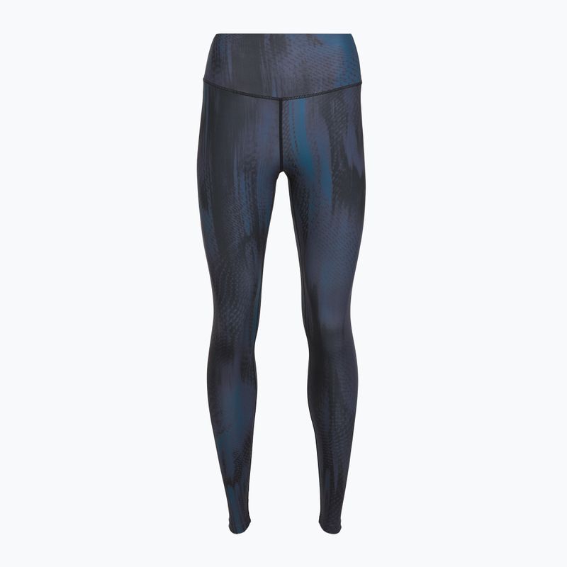 Legginsy treningowe damskie 4F Solar Punk FNK F454 sea green allover 9