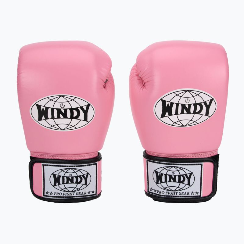 Rękawice bokserskie WINDY Classic Genuine Leather red 2