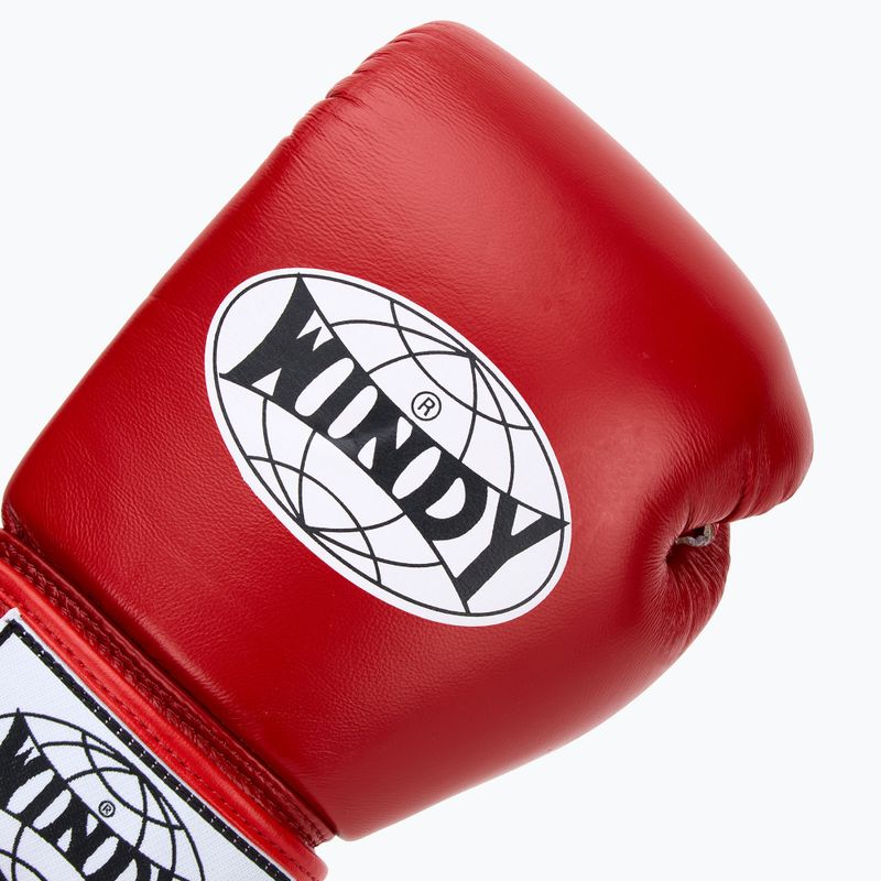 Rękawice bokserskie WINDY Classic Genuine Leather red 5