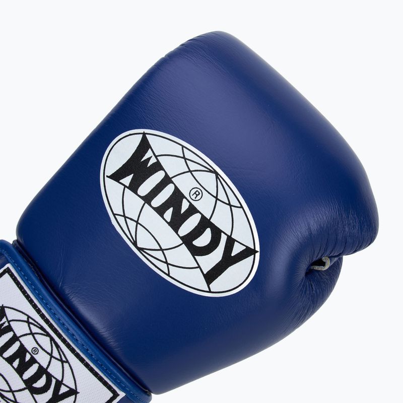 Rękawice bokserskie WINDY Classic Genuine Leather blue 5