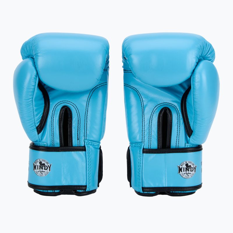 Rękawice bokserskie WINDY Classic Genuine Leather sky blue 3