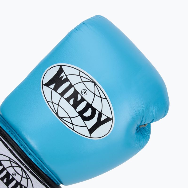 Rękawice bokserskie WINDY Classic Genuine Leather sky blue 5