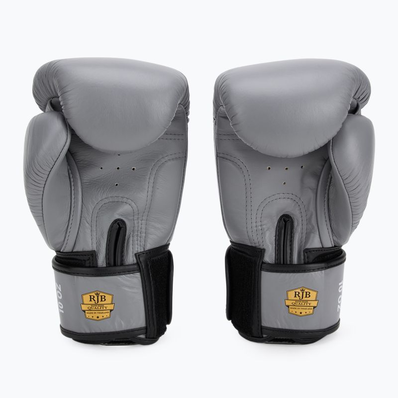 Rękawice bokserskie RAJA BOXING Single Standard Genuine Leather grey 3