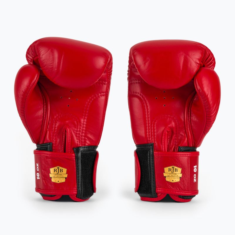 Rękawice bokserskie RAJA BOXING Single Standard Genuine Leather red 3