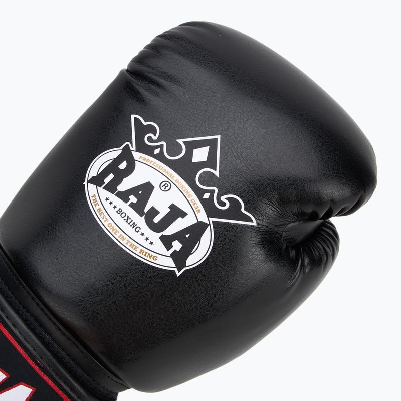 Rękawice bokserskie RAJA BOXING Single Semi Leather black 5