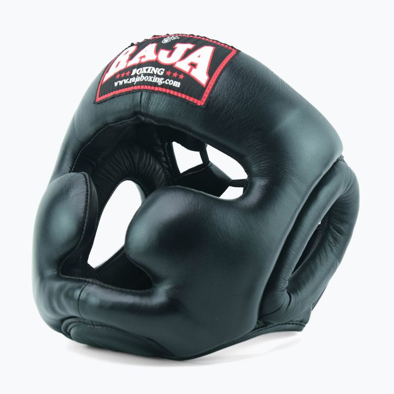 Kask bokserski RAJA BOXING Genuine Leather black 2