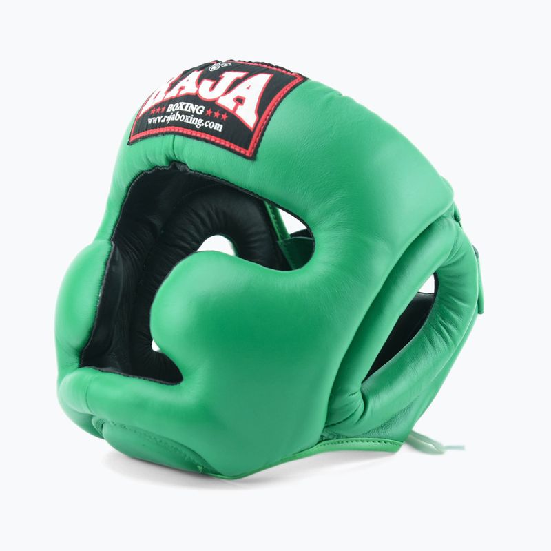 Kask bokserski RAJA BOXING Genuine Leather green 2