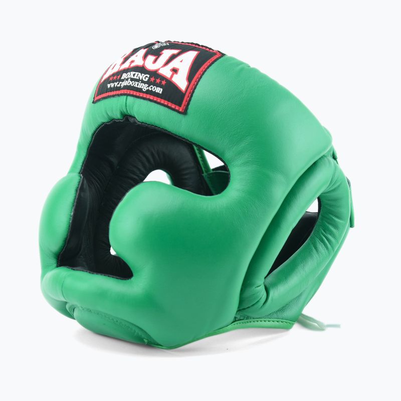 Kask bokserski RAJA BOXING Semi Leather green 2