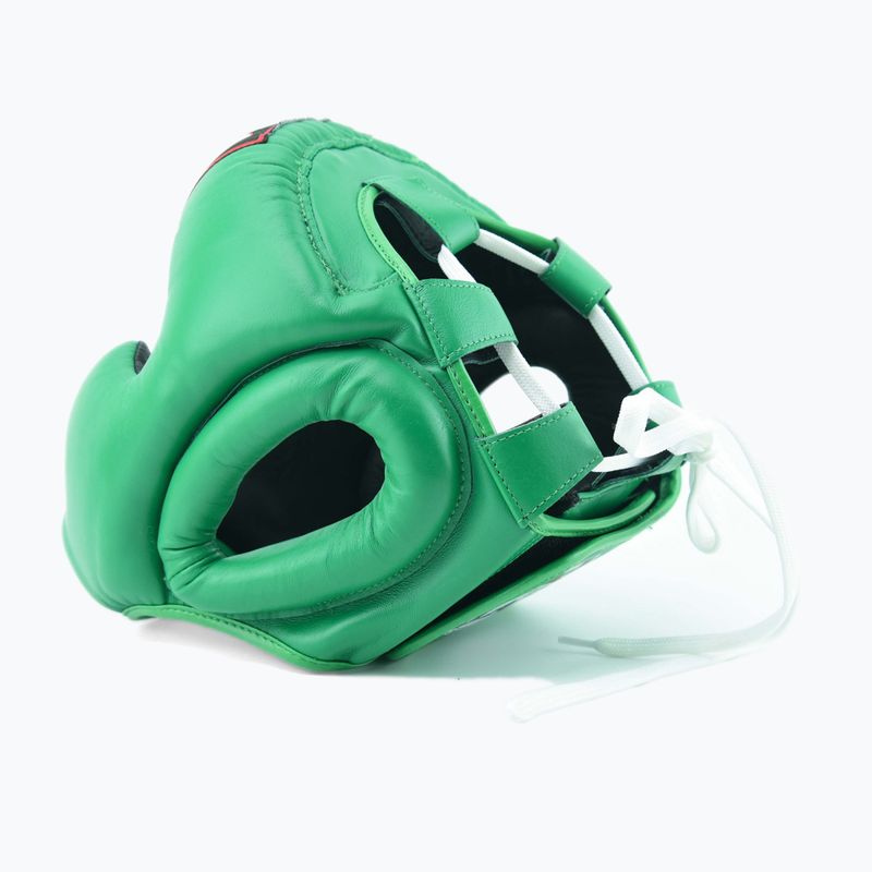 Kask bokserski RAJA BOXING Semi Leather green 3