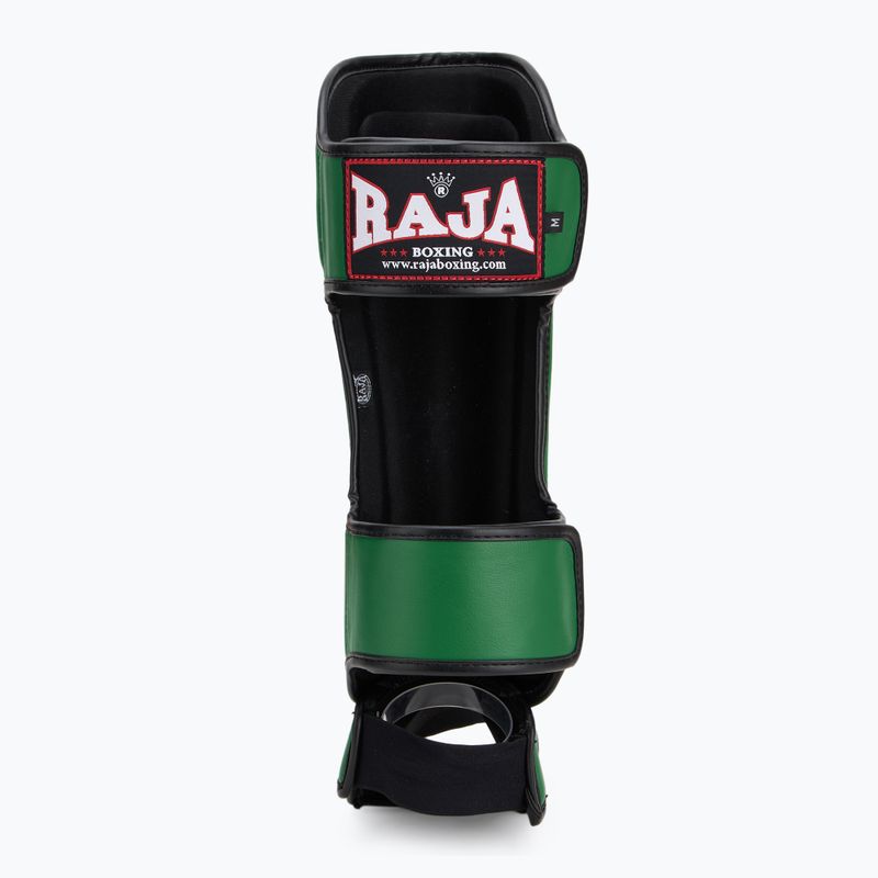 Ochraniacze piszczeli i stóp RAJA BOXING Lightweight Shin Guards Genuine Leather dark green 5