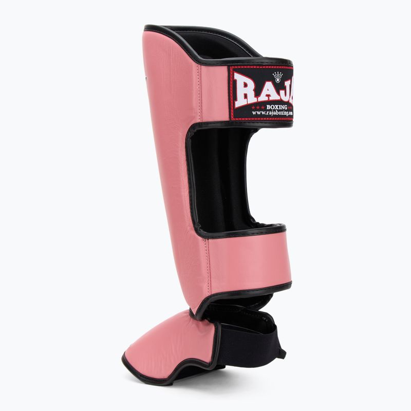 Ochraniacze piszczeli i stóp RAJA BOXING Lightweight Shin Guards Genuine Leather pink 3