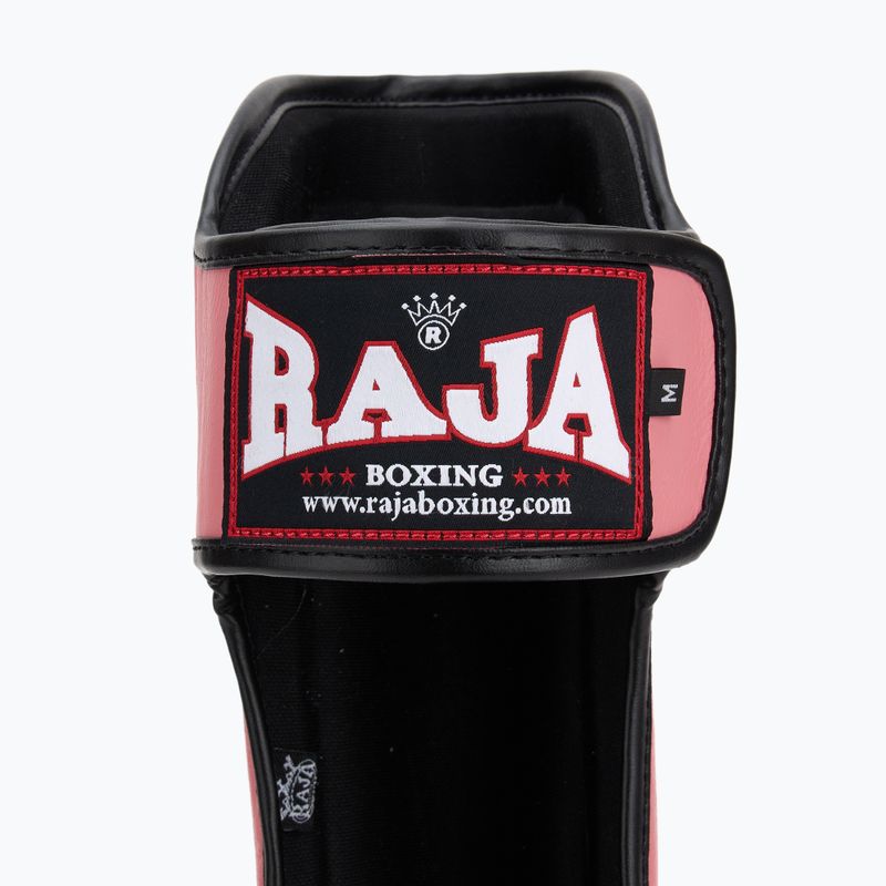 Ochraniacze piszczeli i stóp RAJA BOXING Lightweight Shin Guards Genuine Leather pink 6