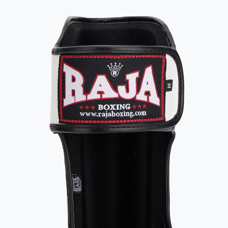 Ochraniacze piszczeli i stóp RAJA BOXING Lightweight Shin Guards Genuine Leather white 6