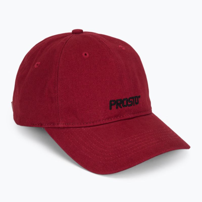 Czapka z daszkiem PROSTO Infinity maroon