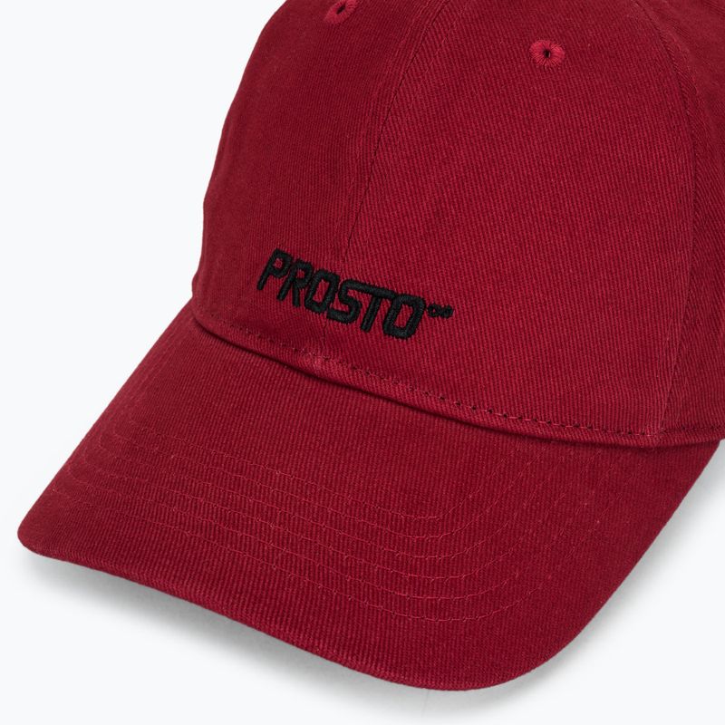 Czapka z daszkiem PROSTO Infinity maroon 3