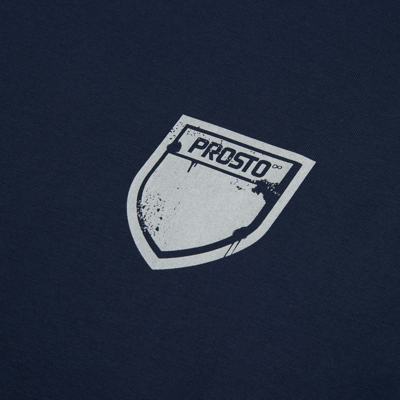Koszulka męska PROSTO Splash Shield navy blue 3