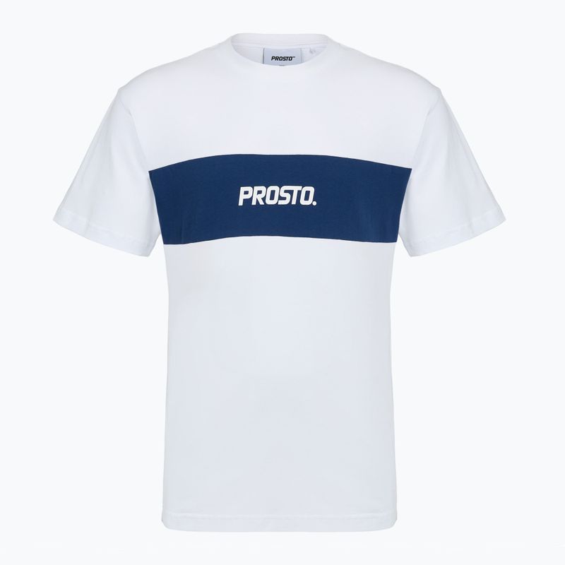 Koszulka męska PROSTO Root white/navy blue