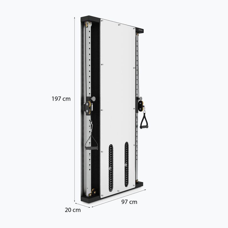 Brama treningowa przyścienna HMS BS302 Commercial silver 2