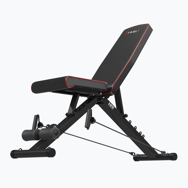 Ławka treningowa z linkami oporowymi HMS L1217 black 3