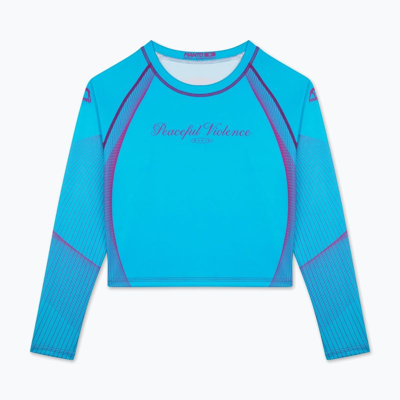 Rashguard longsleeve damski MANTO Peaceful Violence niebieski 3