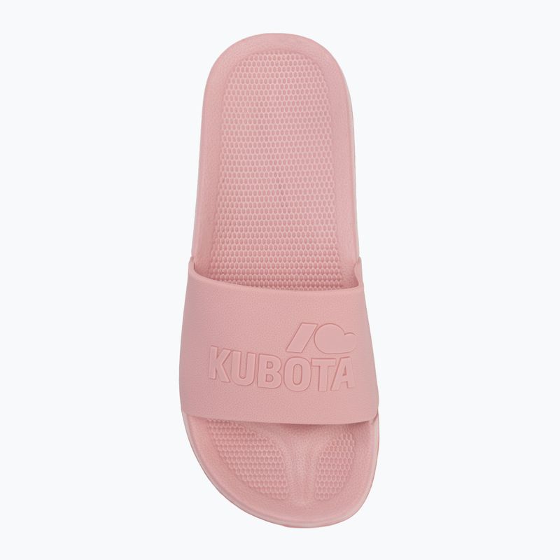 Klapki damskie Kubota Basic różowy 5