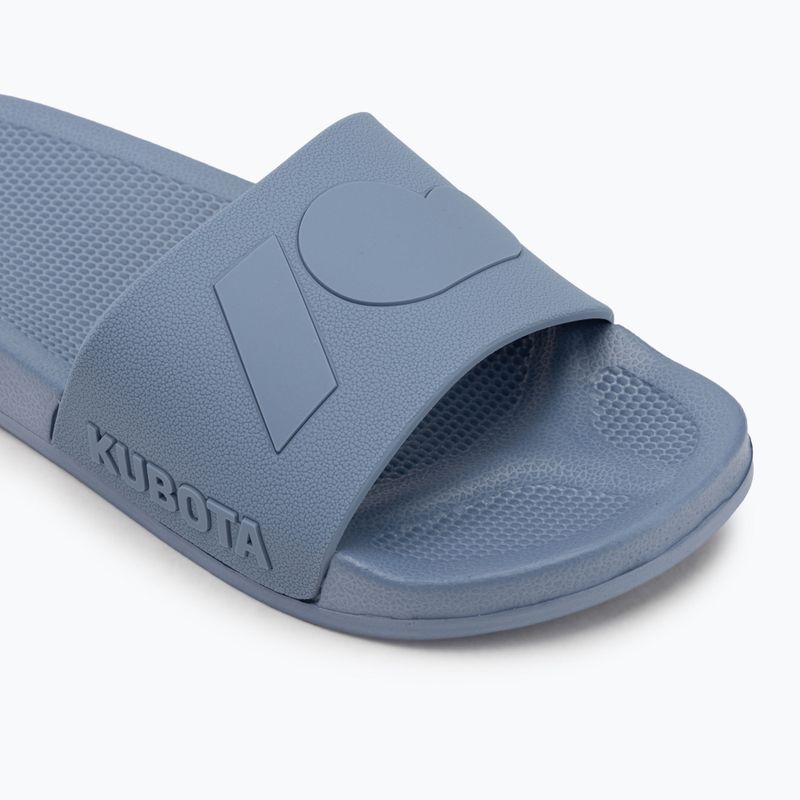 Klapki Kubota Basic Plain Sygnet niebieski 7