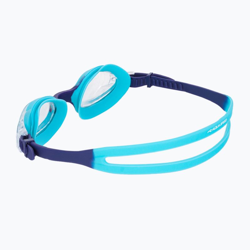 Okulary do pływania dziecięce AQUA-SPEED Amari niebieskie/ granatowe/jasne 4