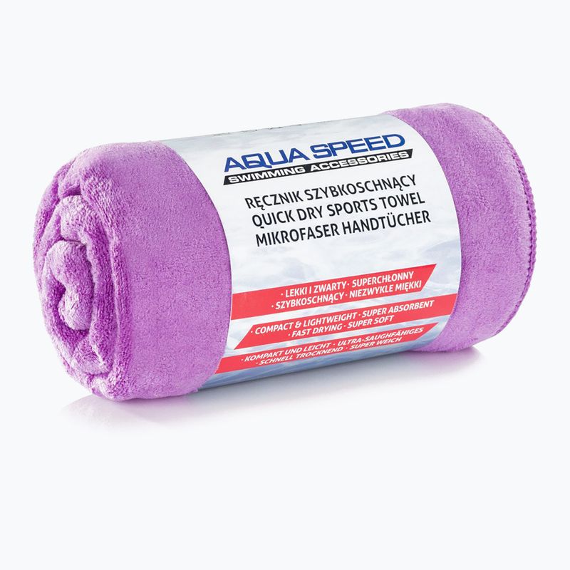 Ręcznik szybkoschnący AQUA-SPEED Dry Soft 50 x 100 cm fioletowy 4