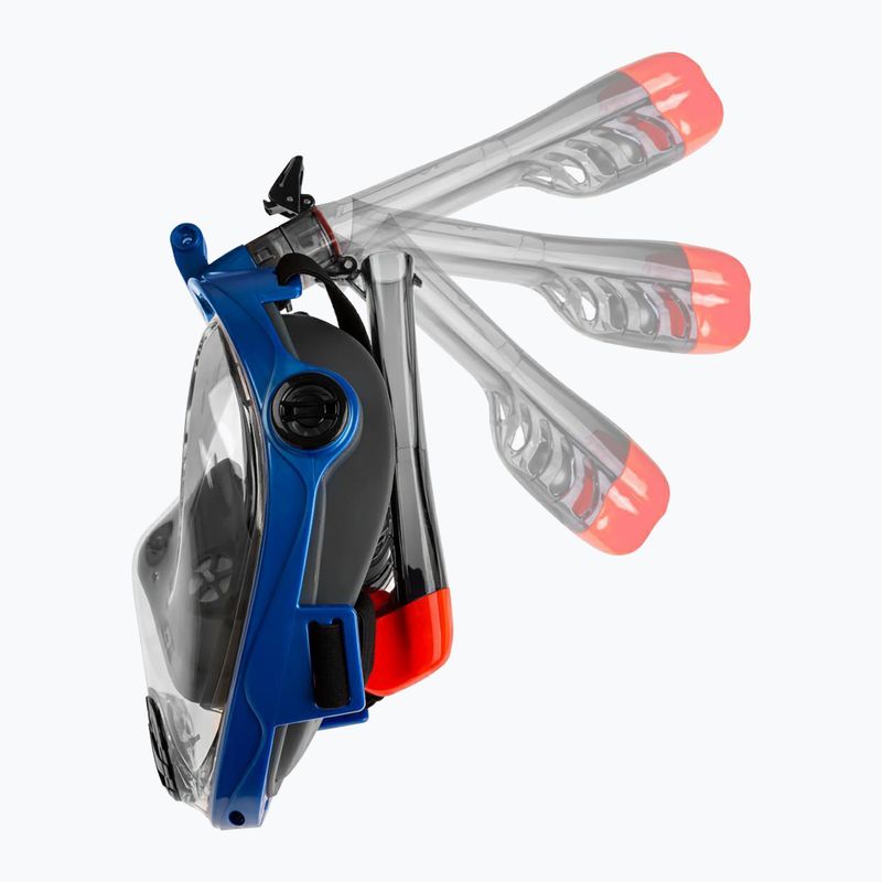 Maska pełnotwarzowa do snorkelingu AQUA-SPEED Spectra 2.0 czarna/niebieska 5