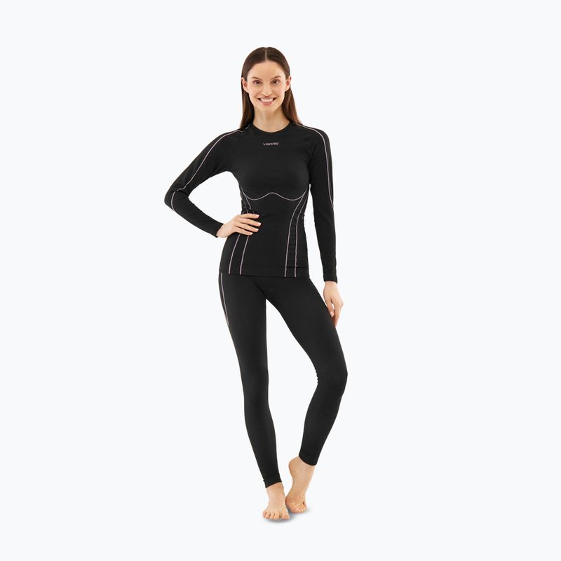 Bluza termoaktywna damska Viking Etna 2.0 black/purple 2
