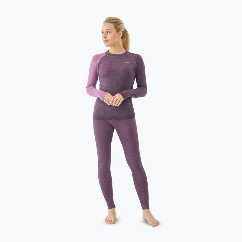 Komplet bielizny termoaktywnej damskiej Viking Mounti purple 4