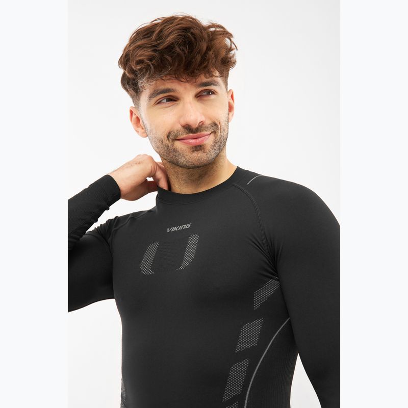 Bluza termoaktywna męska Viking Eiger 2.0 black/grey 4