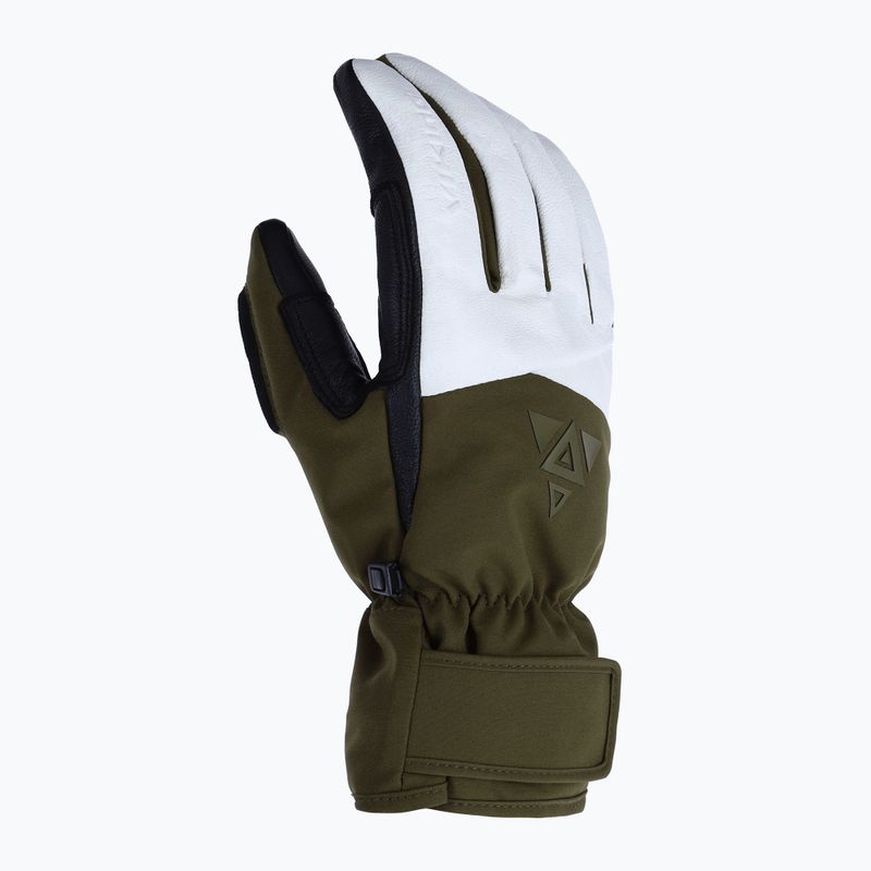 Rękawice narciarskie męskie Viking Norvik Pro Pipe khaki/white 2