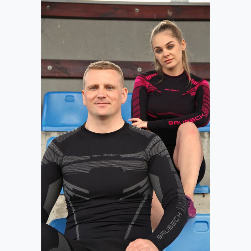 Bluza termoaktywna męska Brubeck Dry czarny/grafitowy 5