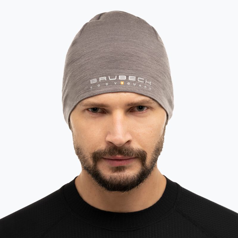 Czapka termoaktywna Brubeck Merino Wool stalowy 5