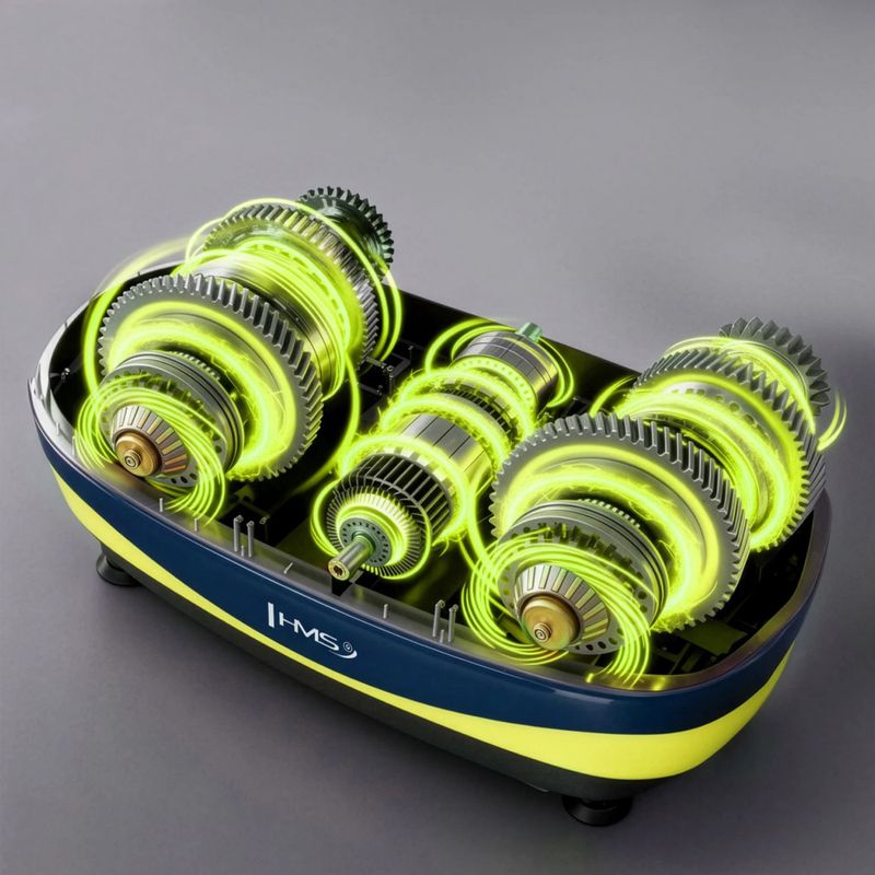 Platforma wibracyjna HMS SVP11 dark blue/lime 7