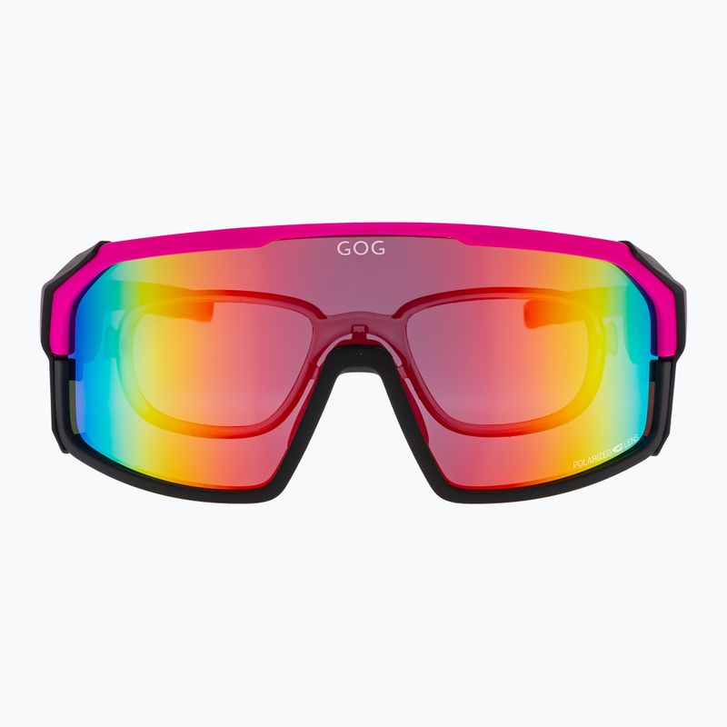 Okulary przeciwsłoneczne GOG Annapurna matt neon pink/black/polychromatic red 5