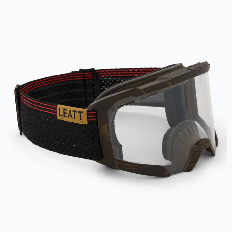 Gogle rowerowe Leatt Velocity 4.0 MTB X-Flow timber/clear
