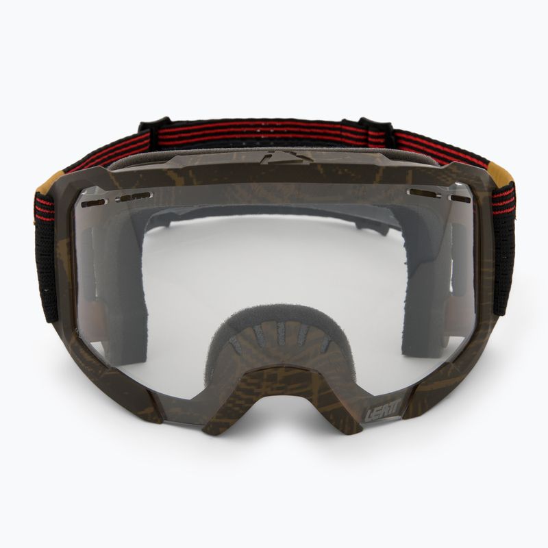 Gogle rowerowe Leatt Velocity 4.0 MTB X-Flow timber/clear 2