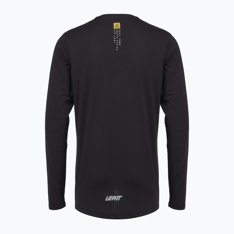 Longsleeve rowerowy męski Leatt MTB Gravity 3.0 ghost black 2